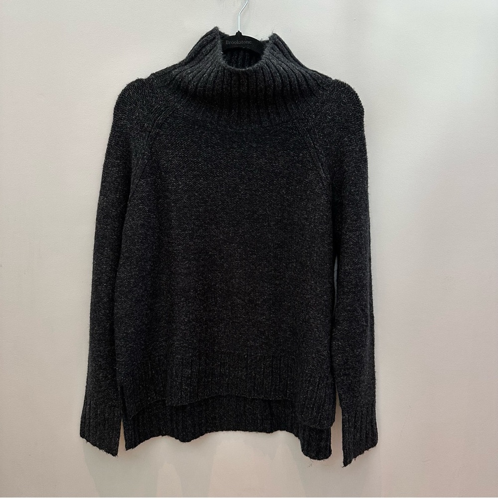 Women's Charcoal Turtleneck Sweater